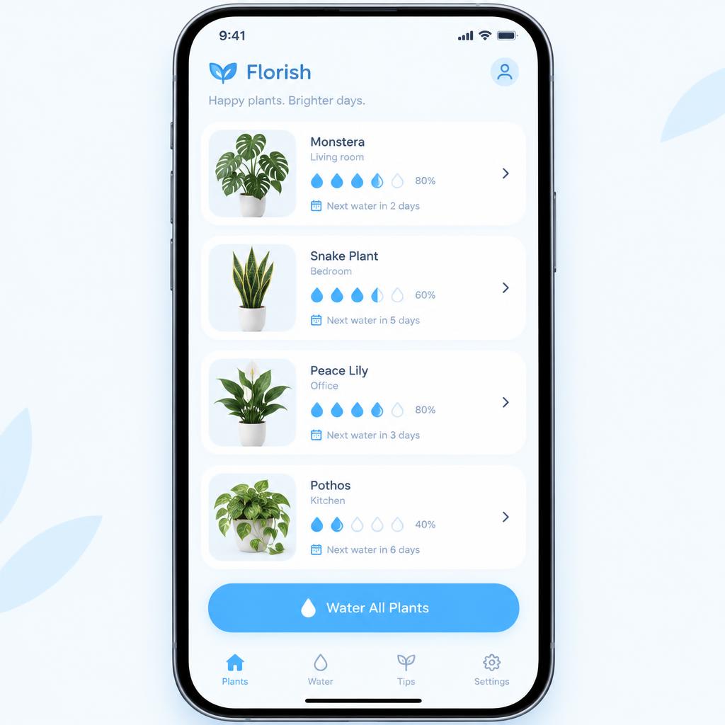 Florish app screen