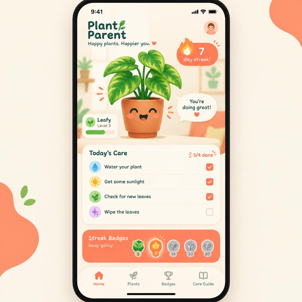 Plant Parent app screen