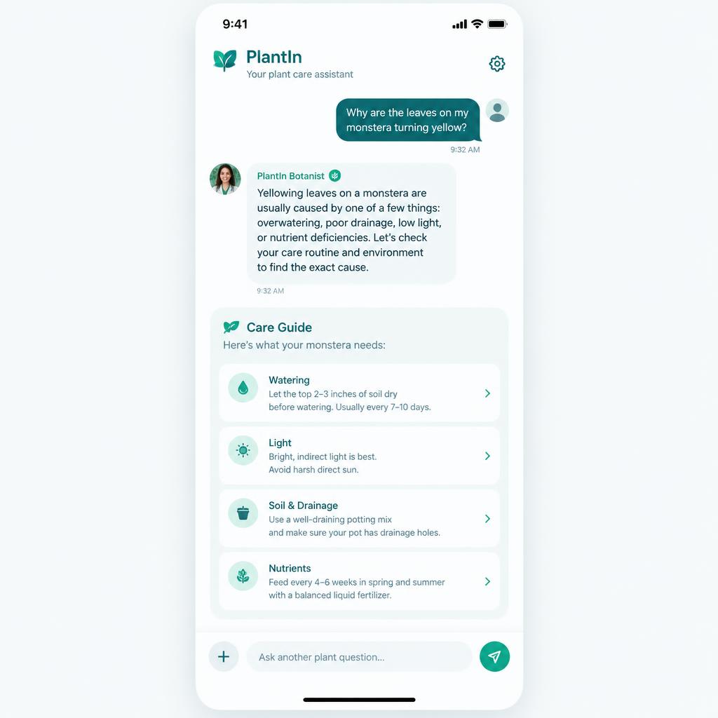 PlantIn app screen
