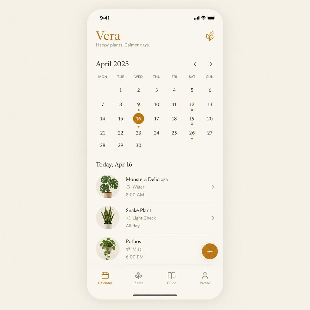 Vera app screen